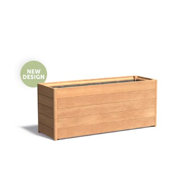 Garapa hardhouten bloembak (LxBxH) 150x50x62.7 cm. ~