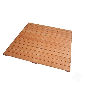 Bangkirai tuintegel 14/3L 15mm 30x1000x1000mm ribbel bc ~