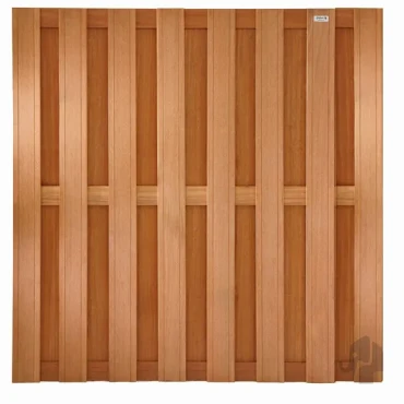 Bangkirai tuinscherm recht 15L 13mm ~