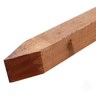 Guariuba paal gezaagd gepunt 70x70x3000 mm bc~