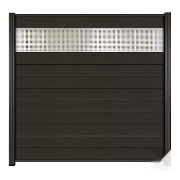 WPC Antraciet Composiet schuttingdelen 2x14x180cm (per 2 st. verpakt/geprijsd!) ~