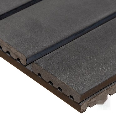 WPC-antraciet FSC tuintegel 14/5L 12mm 24x1000x1000mm glad bc > ~