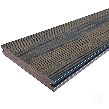 Eva-Last Driftwood Dark FSC Apex decking clip 24x190x4000mm houtnerf bc ~