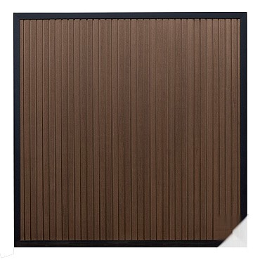Elephant schutting Stripes houtcomposiet 180x180 cm Natural Dark Brown ~
