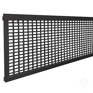 Aluminium antraciet lamel deco 