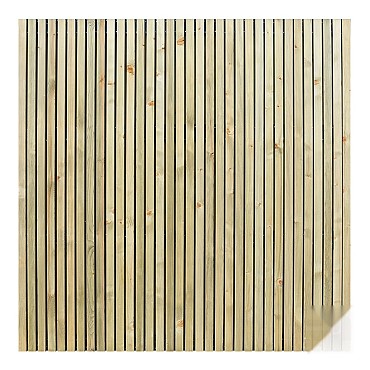 Elephant schutting Stripes Black verd. Vuren FSC 45x1790x1790mm met smalle delen / zwarte folie ~