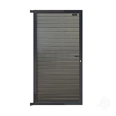 Elephant tuindeur Dark Line aluminium rhombus 40x900x1740mm antraciet incl. krukken/slot/beslag ~