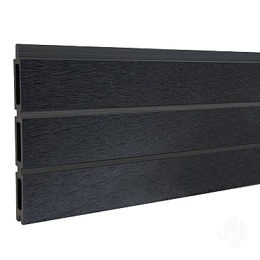 Elephant lamel triple Rhombus houtcomposiet FSC 20x141x1800mm (6 stuks) antraciet ~