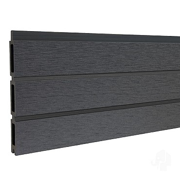 Elephant lamel triple Rhombus houtcomposiet FSC 20x141x1800mm (6 stuks) rock grey ~