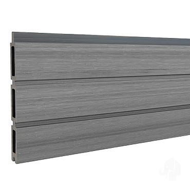 Elephant lamel triple Rhombus houtcomposiet FSC 20x141x1800mm (6 stuks) co-ex natural grey ~