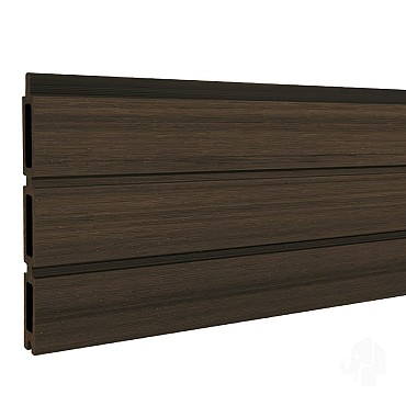 Elephant lamel triple Rhombus houtcomposiet FSC 20x141x1800mm (6 stuks) co-ex natural dark brown ~