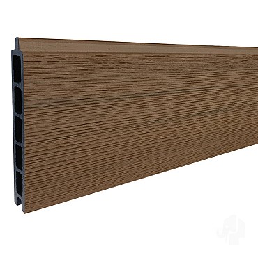 Elephant lamel Mix&Match houtcomposiet FSC 20x141x1800mm (2 stuks) co-ex Natural dark brown ~