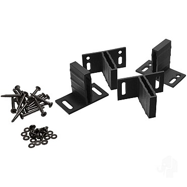 Elephant T beslagset antraciet gecoat aluminium ~