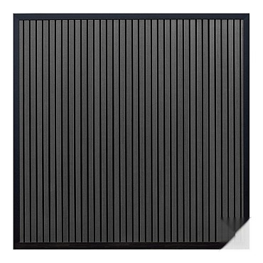 Elephant schutting Stripes houtcomposiet 180x180 cm Antraciet ~