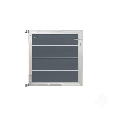 Elephant poortje Modular houtcomposiet/GRS 90x91 cm Rock Grey, alu beslag ~