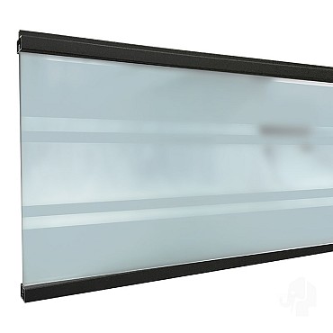 Elephant deco lamel Modular Evo hardglas antraciet ~