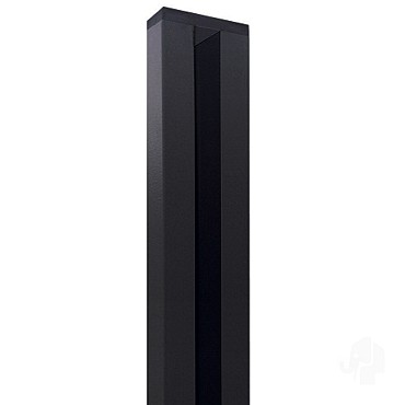 Elephant geassembleerde wand/start profiel 200 cm t.b.v. Modulair schutting antraciet ~