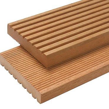 Bangkirai decking groef-ribbel 2,5x14,5 cm
