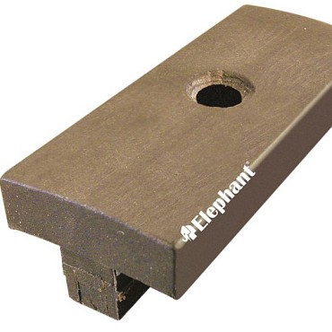 Polymer-bruin clips (tbv WPC) 100 stuks in emmer bc ~