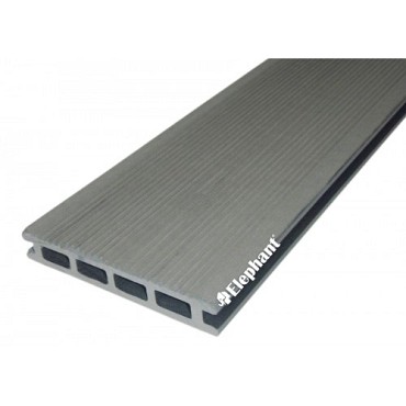 WPC-rock-grey FSC decking clip 21x140x2250mm ribbel/glad bc > ~