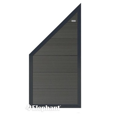 WPC-antraciet FSC tuinscherm 