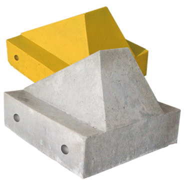 Schrikblok grijs 60x50x40 cm. ~