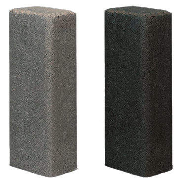 Pallisade rustiek zwart 40x16,5x11 cm. ~