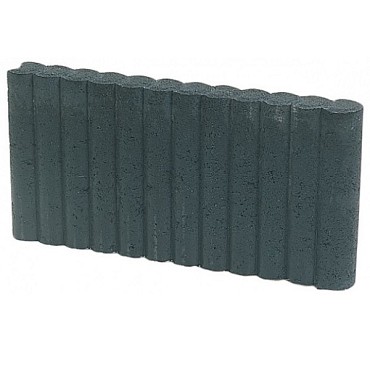 Rondoband mini palissade zwart 50x40x6 cm. ~