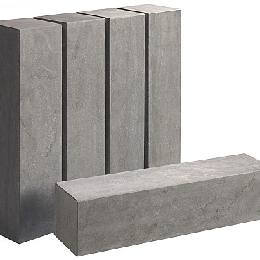 Chinese hardsteen Spotted Blue palissade 100x12x12 cm Gezoet met facet ~