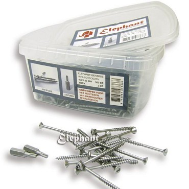 RVS schroef torx-plat 4x50mm 500 stuks in emmer bc ~