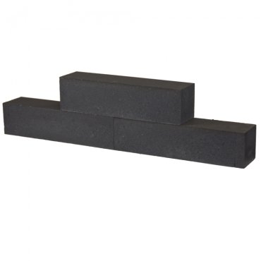 Strakke stapelblok kleurvast 1-zijdig black 45x15x15 cm. ~