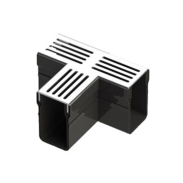 Gardendrain Grey Grating T-Section 6,5/10 cm. ~