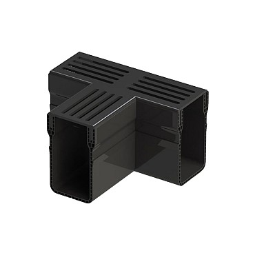 Gardendrain Black Grating T-Section 6,5/10 cm. ~