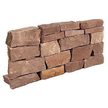 Weser rood 10-25 cm. - Stapelblokken - Bekapt (Gekloofd) ~