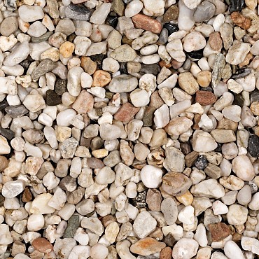 Witte kwartskiezel (Duitsland) 8-16 mm. zak á 20 kg. ~