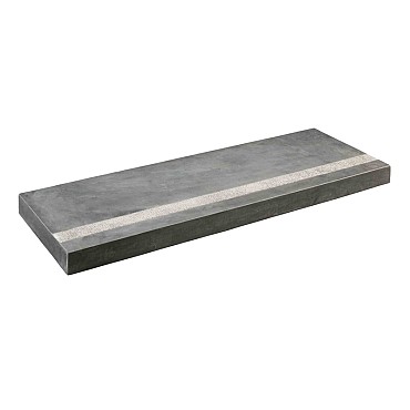 Spotted Bluestone Opsluitband/Traptrede gezoet met facet en 1 antislipstrook 100x35x6 cm. OP=OP