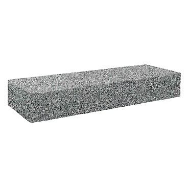 Donker grijs graniet G654 traptrede gevlamd 100x35x15 cm. ~