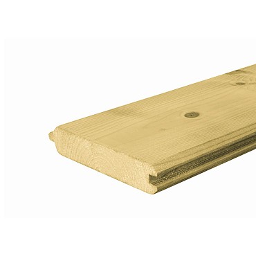 Vuren  blokhutprofiel 2,8x13,5x360~