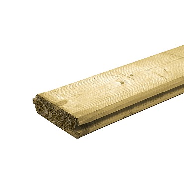 Vuren damwand 4,5x13,5 cm