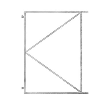 Stalen deurframe 120x155 universeel incl. duimen~