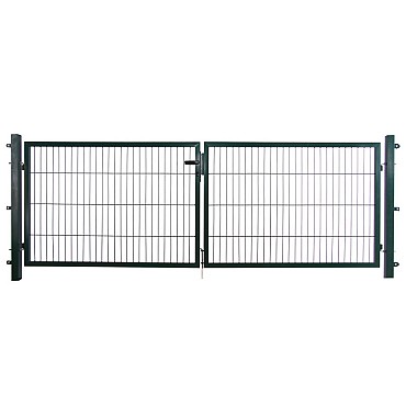 Poort compleet dubbel groen 120x150~