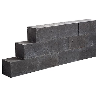 Lineablock Small Black 60x12x12 cm. ~