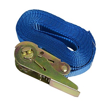 Spanband met ratelgesp 5 mtr x 25 mm ~