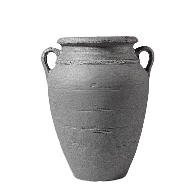 ANTIQUE amphora 90 liter antraciet plantenpot * ~