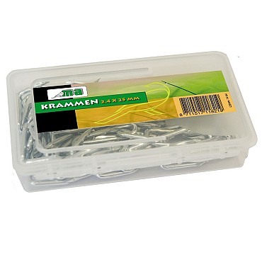 Krammen verzinkt 2,4 x 25 mm 200 gram ~