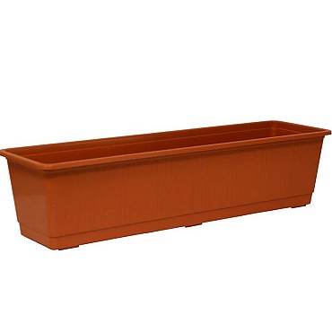 Balkonbak STANDARD 60 cm terracotta ~