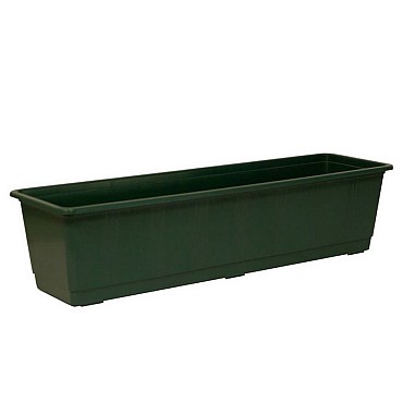 Balkonbak STANDARD 60 cm dk.groen ~