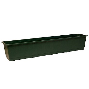 Balkonbak STANDARD 80 cm dk.groen ~
