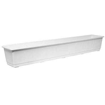 Balkonbak STANDARD 100 cm wit ~
