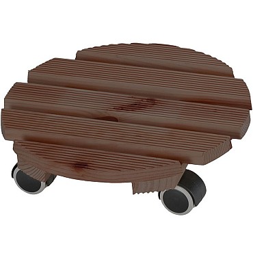 Lounge ø 30 cm donker gebeitst ~